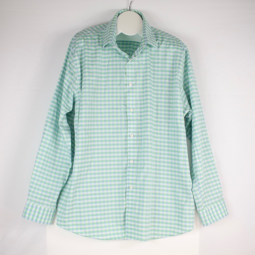 Michael‎ Kors Green & Blue Flannel Long Sleeve Button Up Shirt Mens Size 2XL